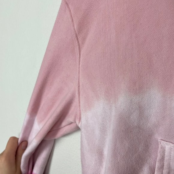 Wildfox Woman's Sz XS Pink Hooded Ombre Sweatshirt Lounge Wear Cozy Comfy - Picture 6 of 8